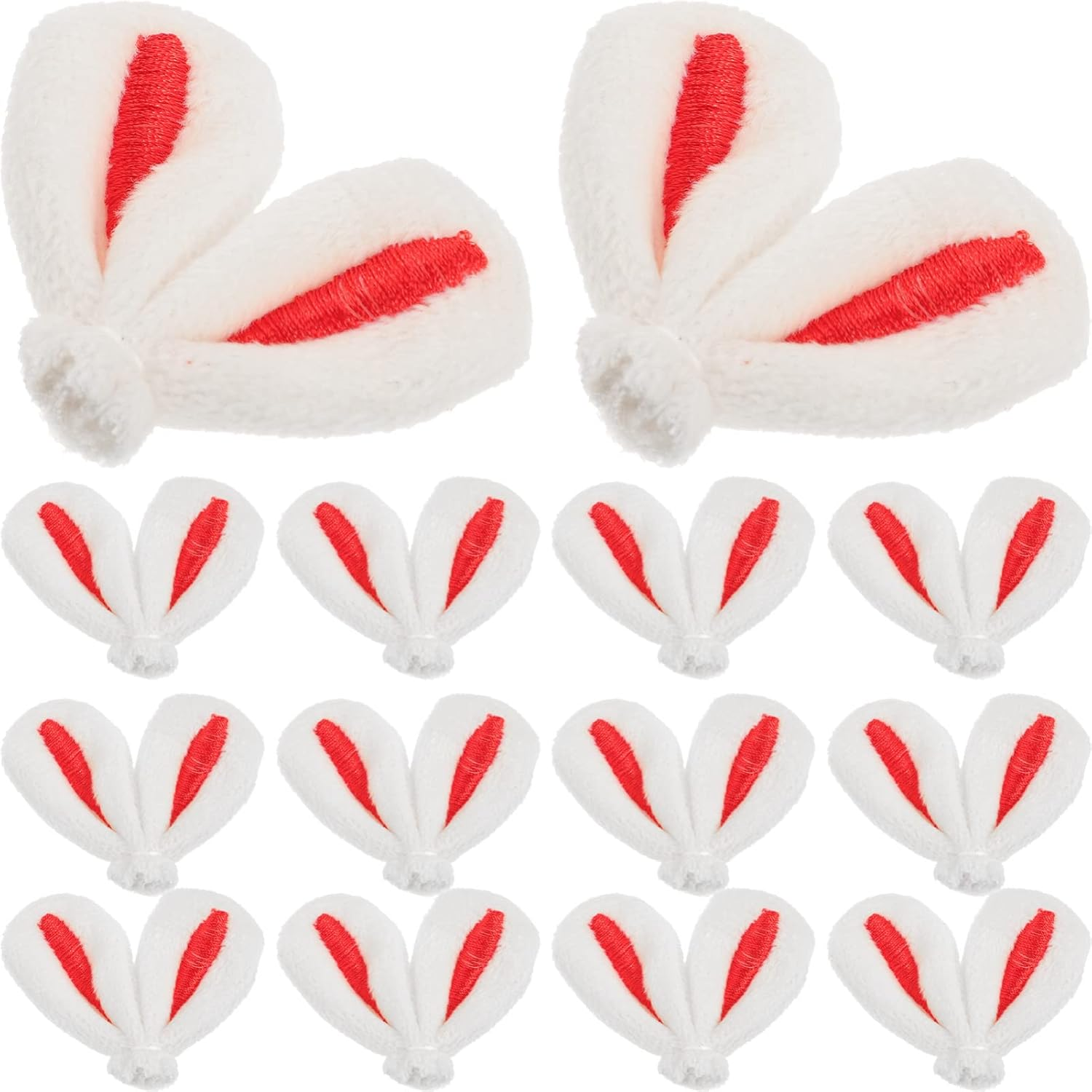 20Pcs Bunny Ear Hairpin Accessories for DIY: Adorable Bunny Ear Hair Clips Decor Easter Hairpin Bunny Hair Clip Decor Easter Hairpin Set