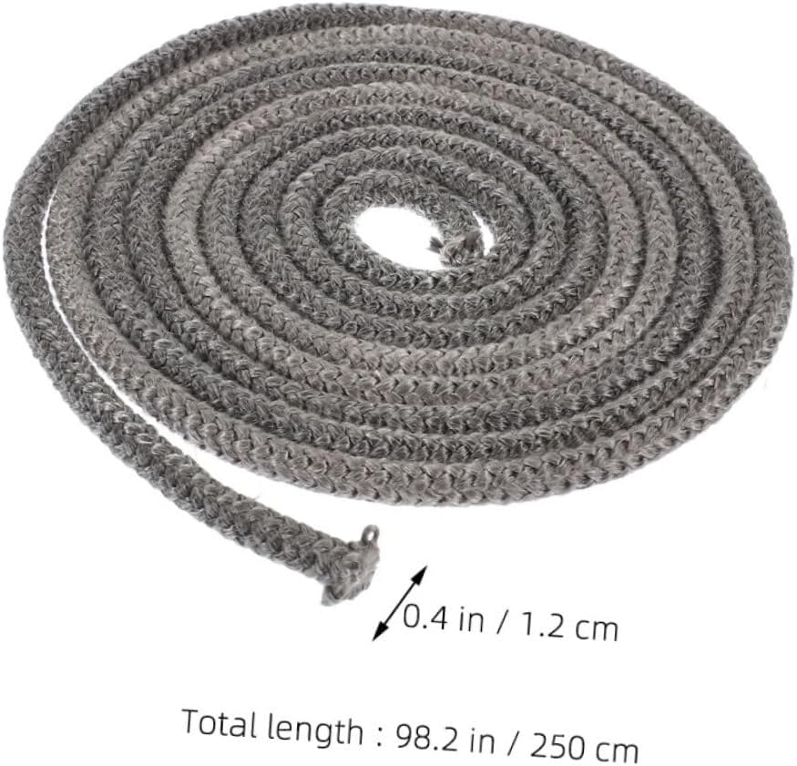 Fiberglass Wood Stove Door Gasket Seal Rope High Temperature Resistant Self-Adhesive Replacement for Fireplaces and Wood Stoves Easy Installation image number 5