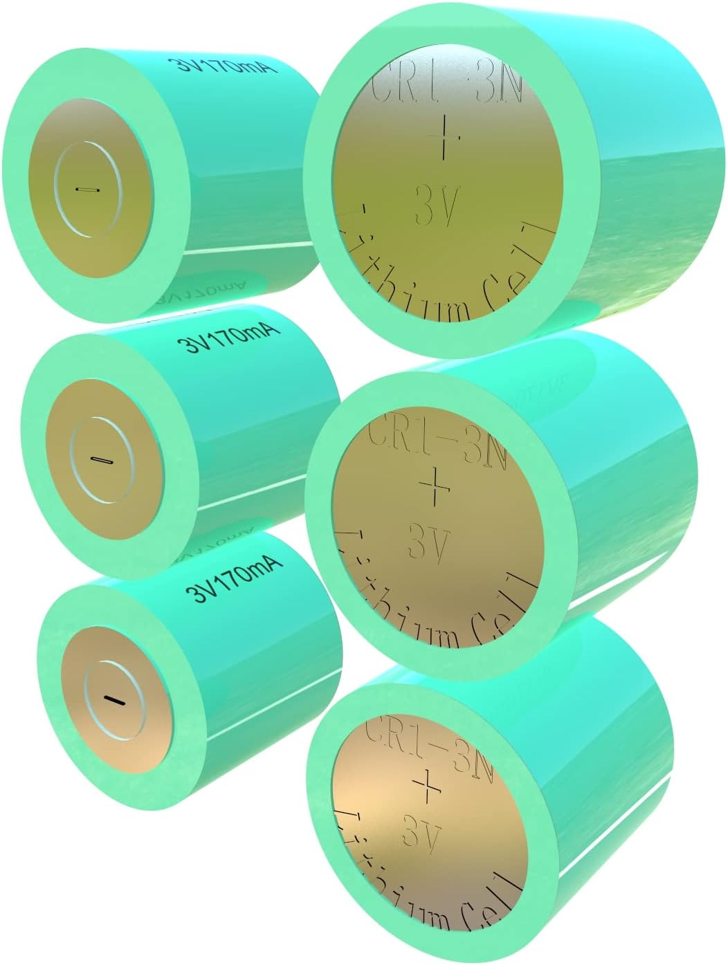 EX-ENERGY Replacement DL1/3N CR1/3N 3V170Mah Lithium Batteries 6 Count Bulk Packaging image number 3