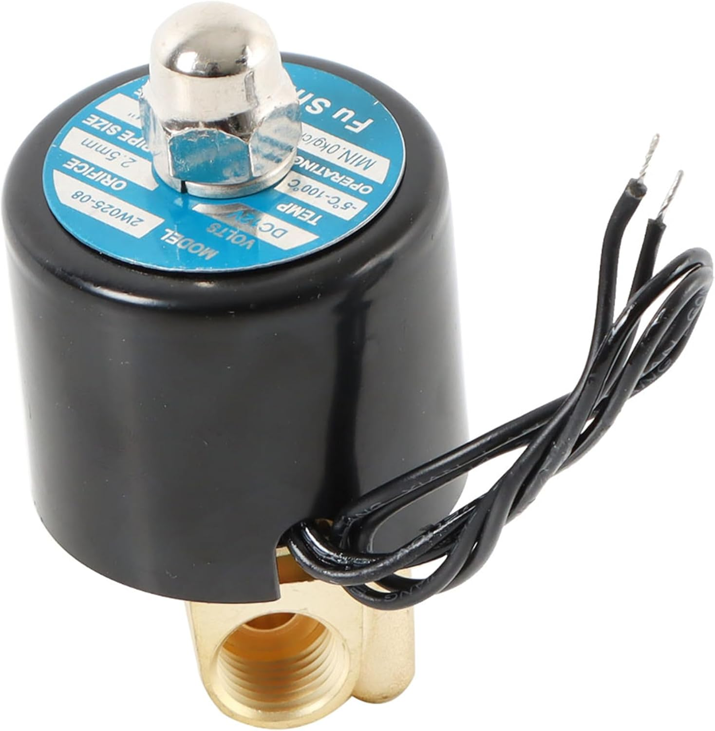 Electric Solenoid Valve 1/4 12V DC DN8 Normal Closed Electric Solenoid Valve Water Air Brass image number 5