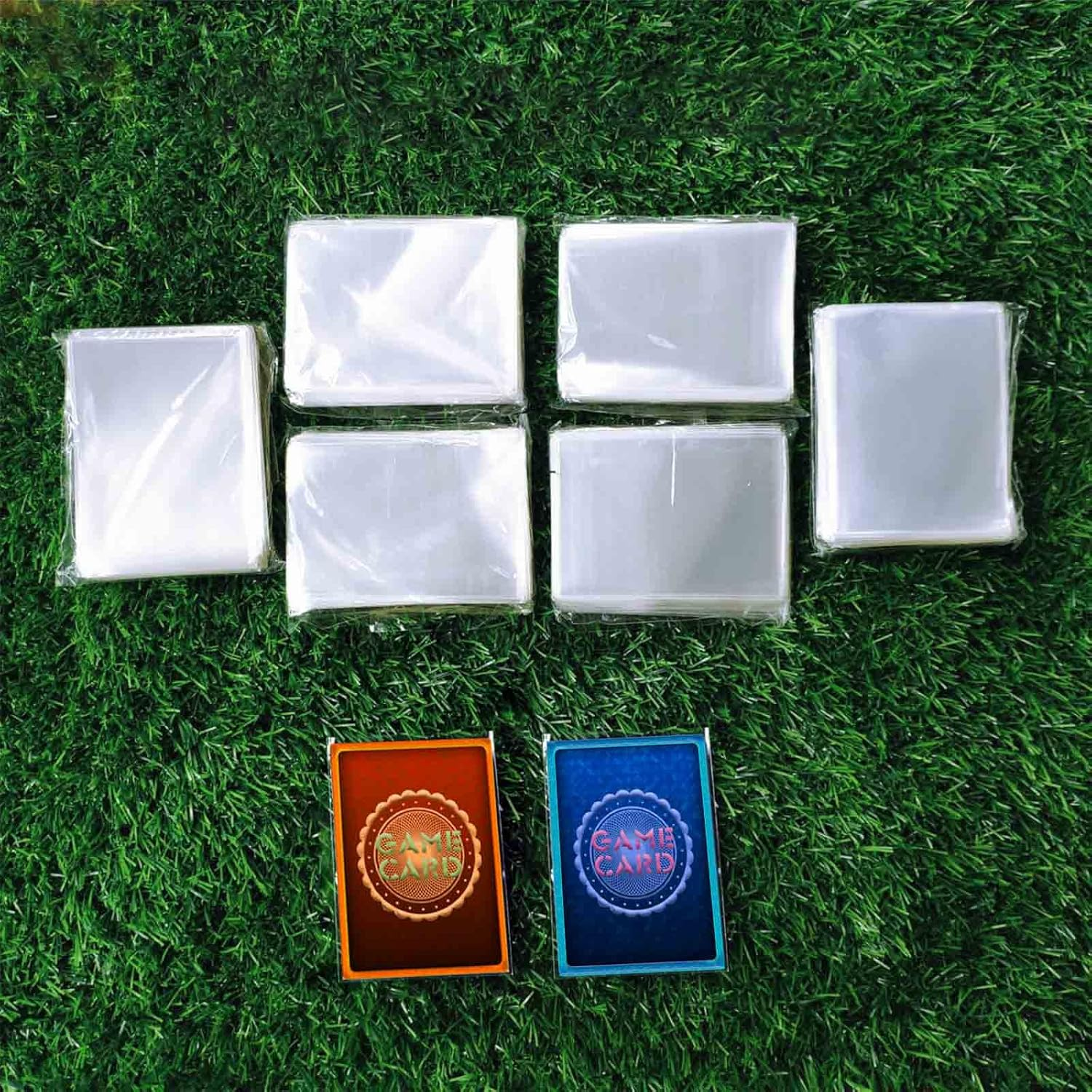 150 Pack Trading Card Sleeves, Toploaders Consist 50 Hard Plastic Card Protectors + 100 Clear Soft Sleeves for Baseball Game Sports Collectible Trading Card（3" X 4" Regular） image number 1