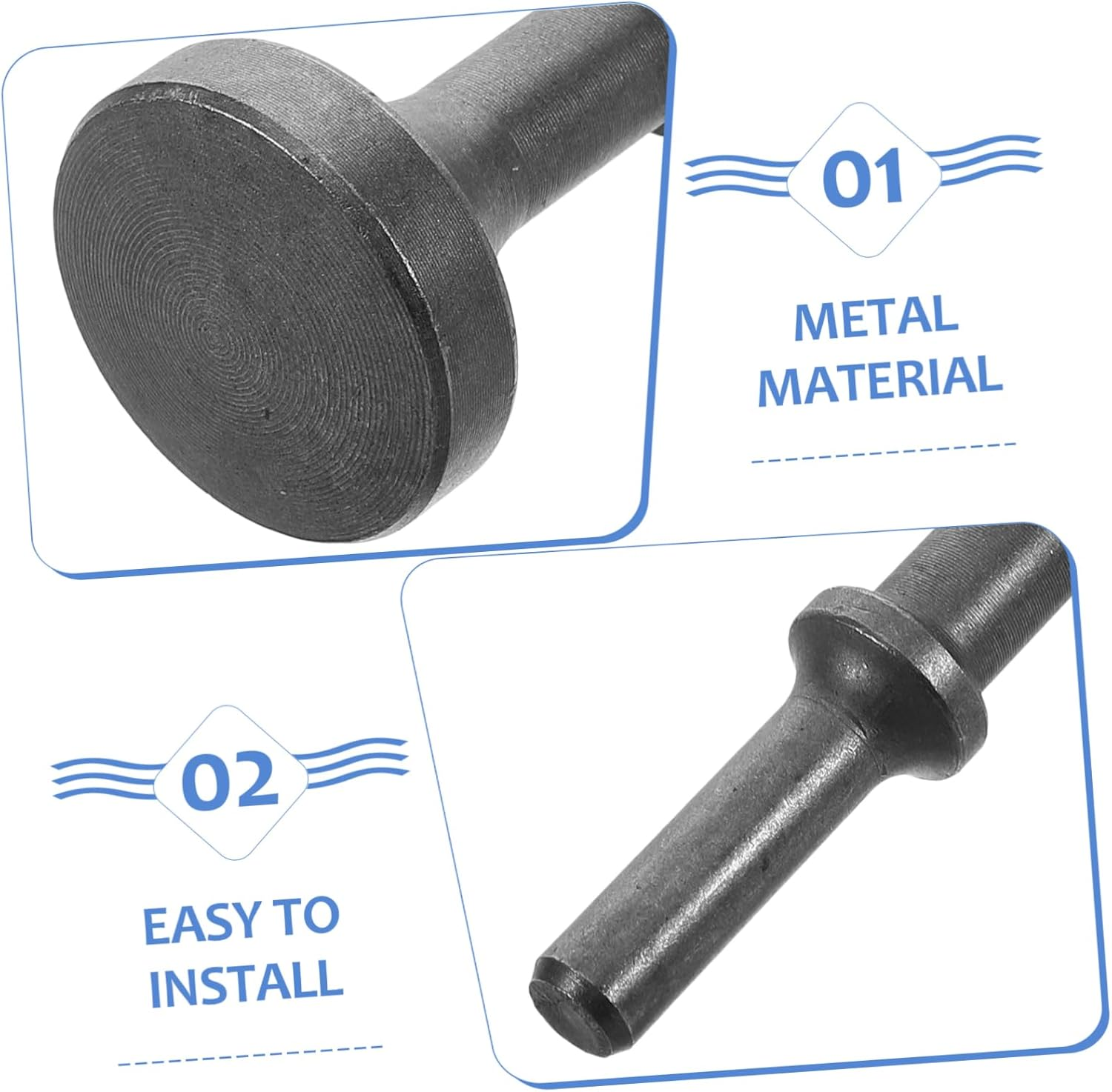OSOLADY Air Hammer Pneumatic Chisel Bits Industrial Air Chisel Hammer Bits with Curved Surface Head for Automotive and Tire Repair Smoothing Tool
