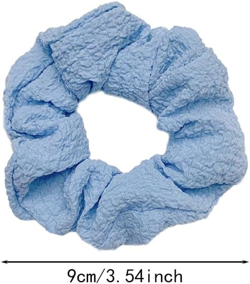 TRKETK 16 Pcs Colorful Hair Scrunchies for Women, Elastic Ponytail Holders Pastel Prevention Scrunchies for Women Solid Color Hair Bands Accessories for Sports, Daily Use, Ladies, Girls and Kids