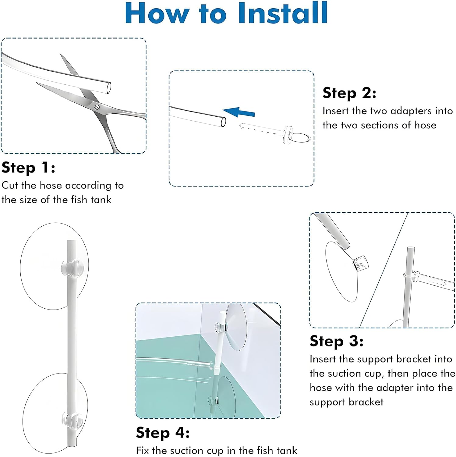 Aquarium Floating Plant Fence - Adjustable Height Fish Feeding Ring - Transparent Barrier - Suction Cups - Multi-Purpose Interceptor Floating Plant image number 2