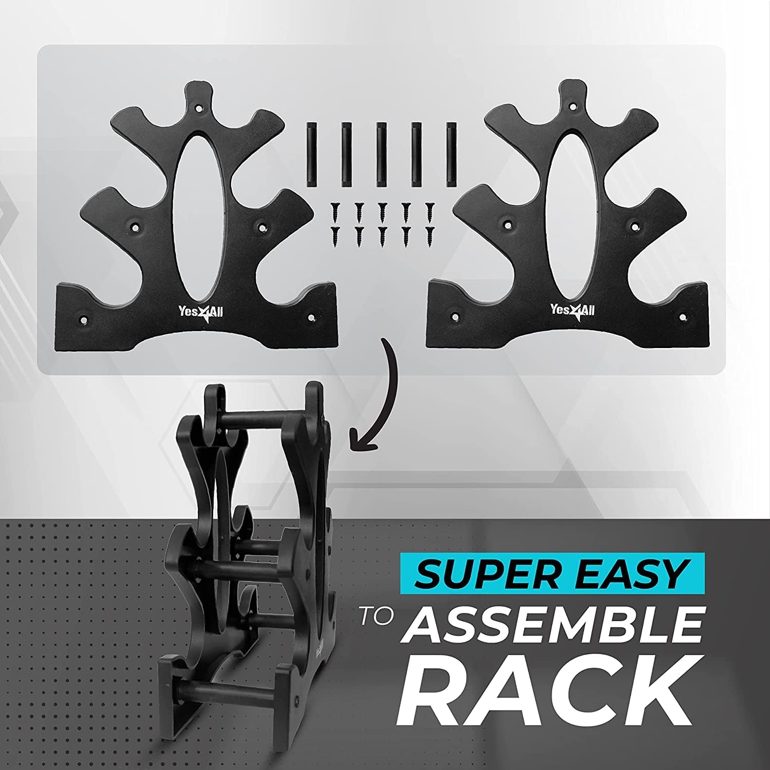 Yes4All Neoprene Coated Dumbbell Hand Weight Sets of 2 - Multiple Weight Options with 15 Colors, Anti-Roll, Anti-Slip, Hexagon Shape image number 3