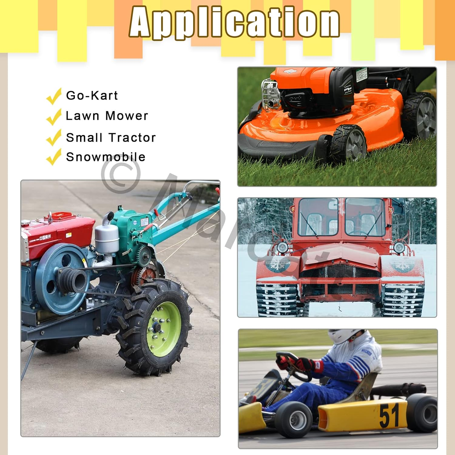 15PCS 1/4&rdquo; Fuel Line Set Includes 1/4 Inch 6.5 Feet Fuel Line, Gas Inline Fuel Filters and Hose Clamps for Automotive Boat Marine Small Engines image number 3