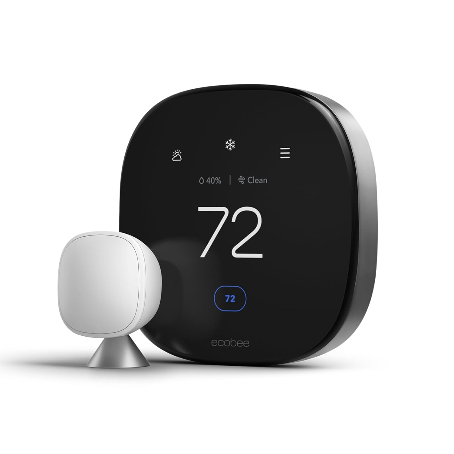 New 2022! Ecobee Smart Thermostat Premium with Siri and Alexa and Built in Air Quality Monitor and Smart Sensor