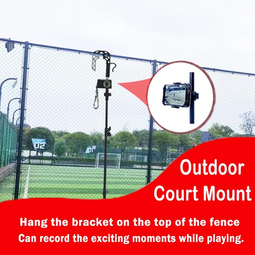 Gloperti Tennis & Pickleball Fence Phone Mount, Gamechanger Phone Camera Fence Mount Holder Practice Equipment,Phone Camera Holder Accessories to Record Stream and Relive Your Baseball Tennis Matches image number 6