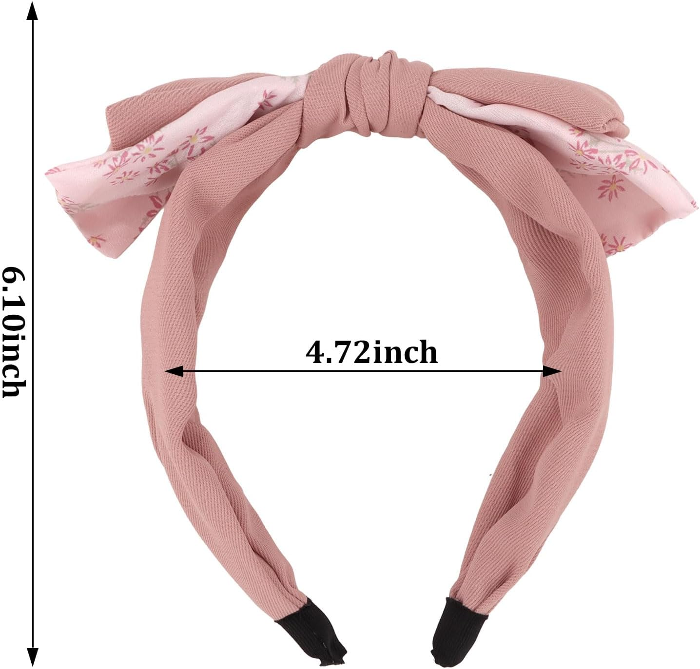 Bumlofa Set of 3 Double Layer Fabric Bow Headbands, Women'S Set, Elegant Headband Wide for Parties & Everyday Looks, Matching Hair Accessories image number 2