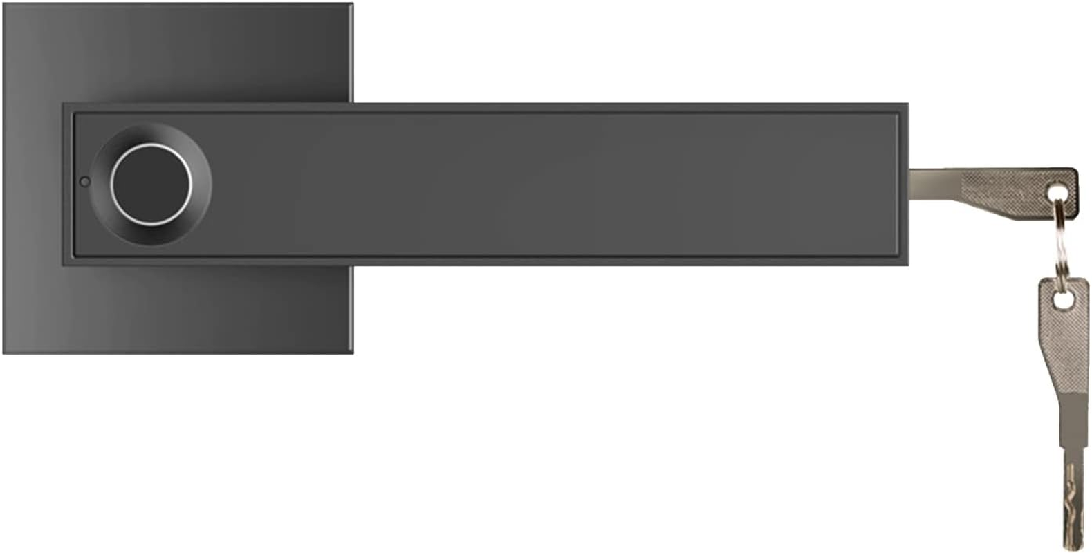 Mingzhe 30 Groups Fingerprint Door Lock Smart Door Knob Gate Locks Left-Right Open Door Lever Lock Set Entry Door Lock for Home Interior Door Bedroom Hotel Warehouse Office