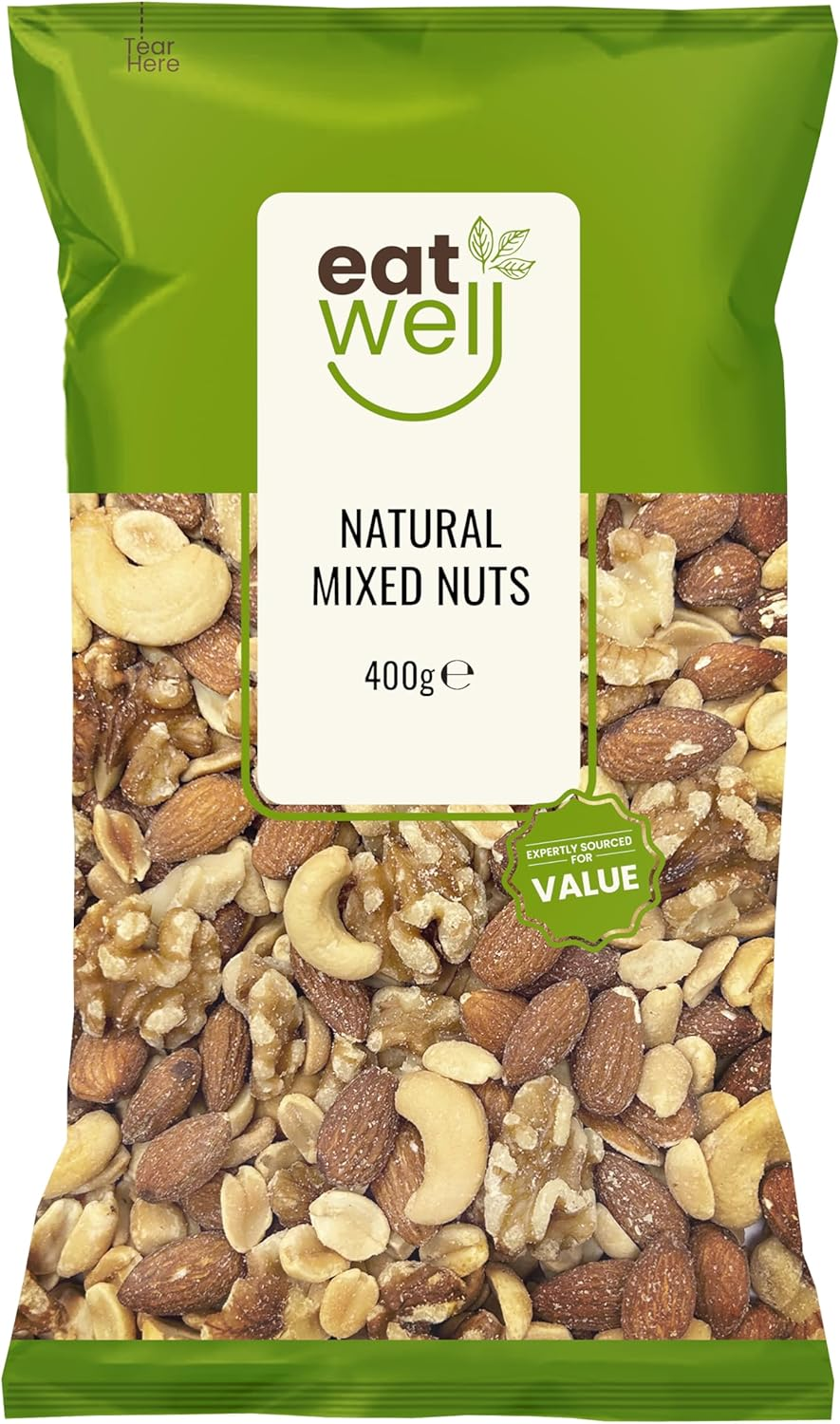 Jc&rsquo;S Eat Well Natural Mixed Nuts &ndash; 400G | Premium Unsalted Nut Blend | Non-Gmo, Vegan