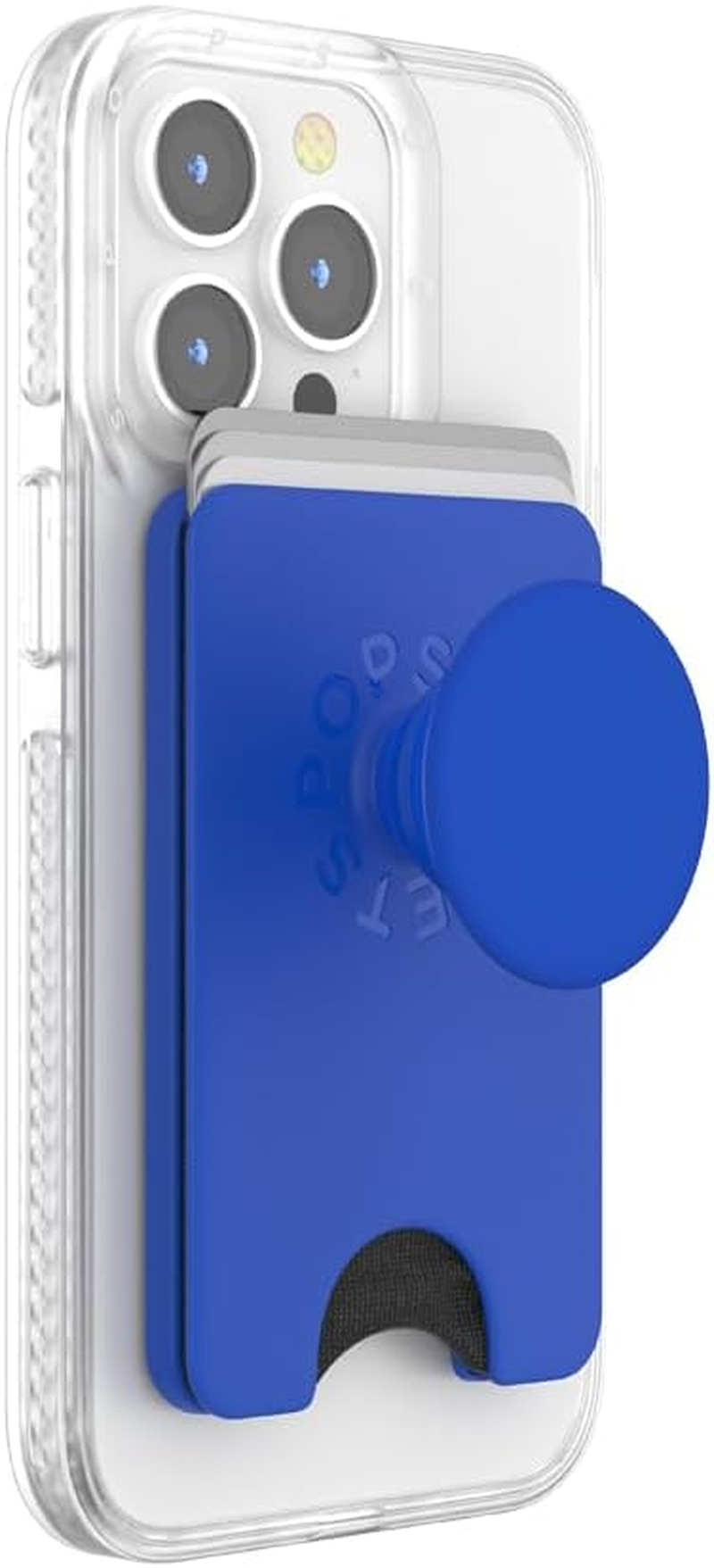 Popsockets Phone Wallet with Expanding Grip, Phone Card Holder, Wireless Charging Compatible, Wallet Compatible with Magsafe, into the Woods - Cobalt image number 5