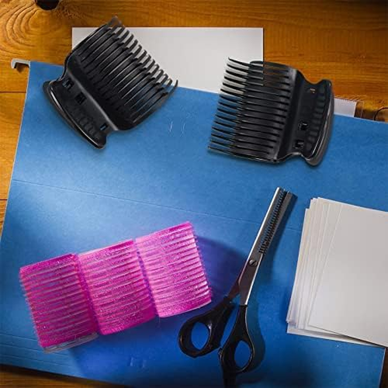 Hot Roller Clips Hair Curler Claw Clips Replacement Roller Clips for Women Girls Hair Section Styling (12 Pieces, Black) image number 6