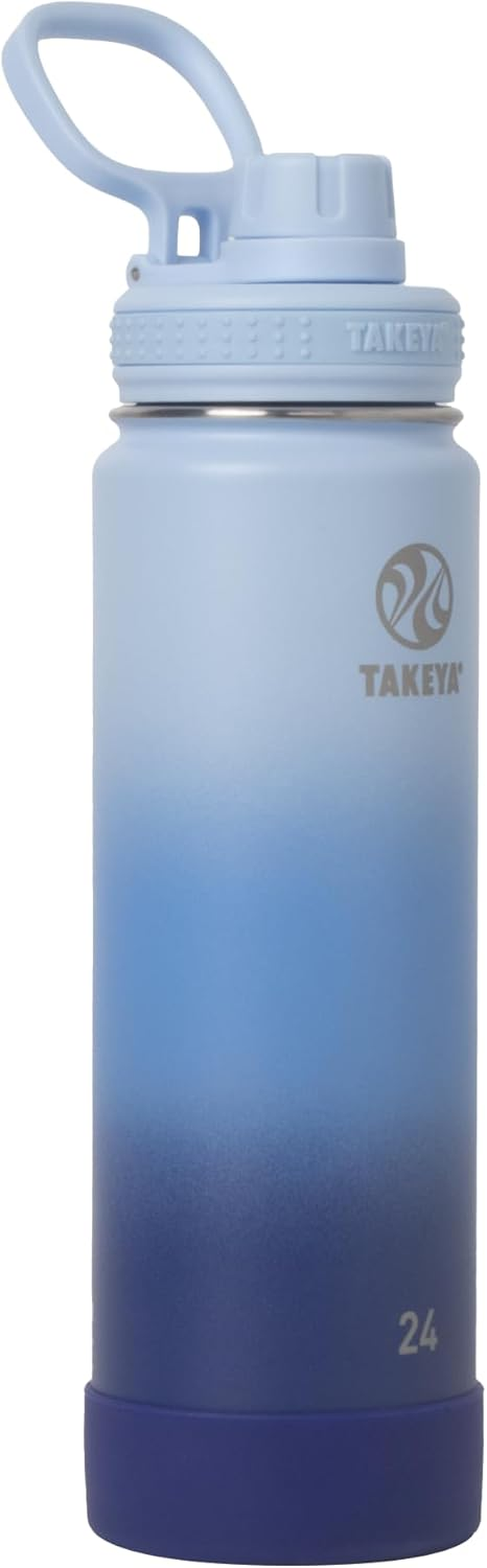 Takeya Actives 64 Oz Vacuum Insulated Stainless Steel Water Bottle with Straw Lid, Premium Quality, Onyx