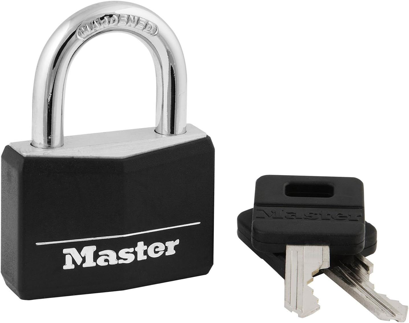 Master Lock 146D Covered Aluminum Keyed Padlock, 1-9/16 Inches, Pink