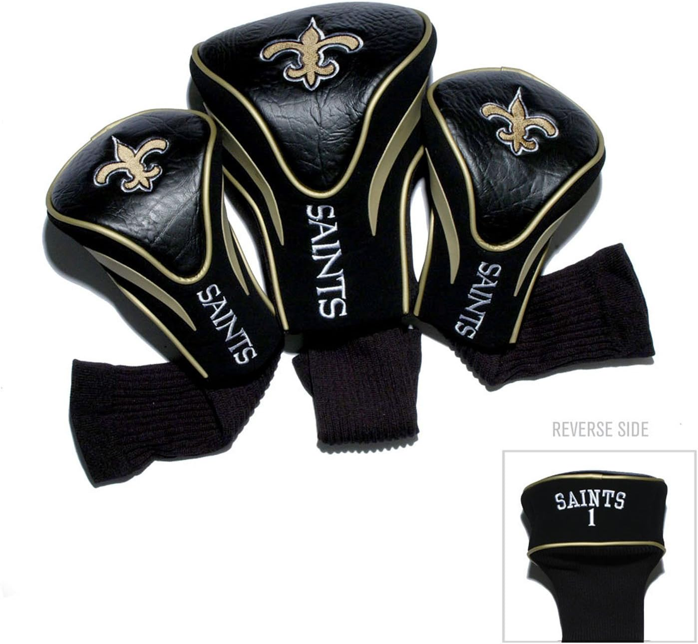 Team Golf NFL Numbered 1, 3, & X, Fits Oversized Drivers, Utility, Rescue & Fairway Clubs, Velour Lined for Extra Club Protection