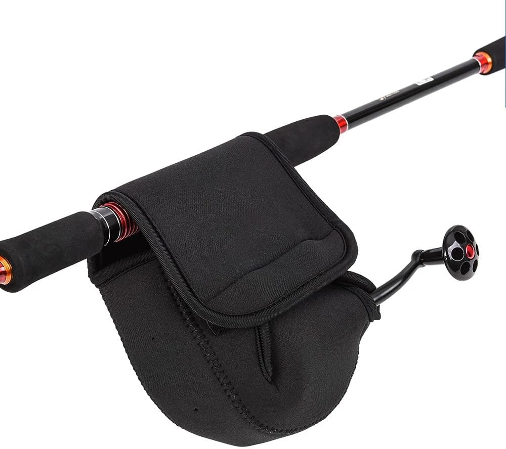 2Xportable Fishing Reel Bag Waterproof Neoprene Case Cover for Spinning Reel Pouch image number 6