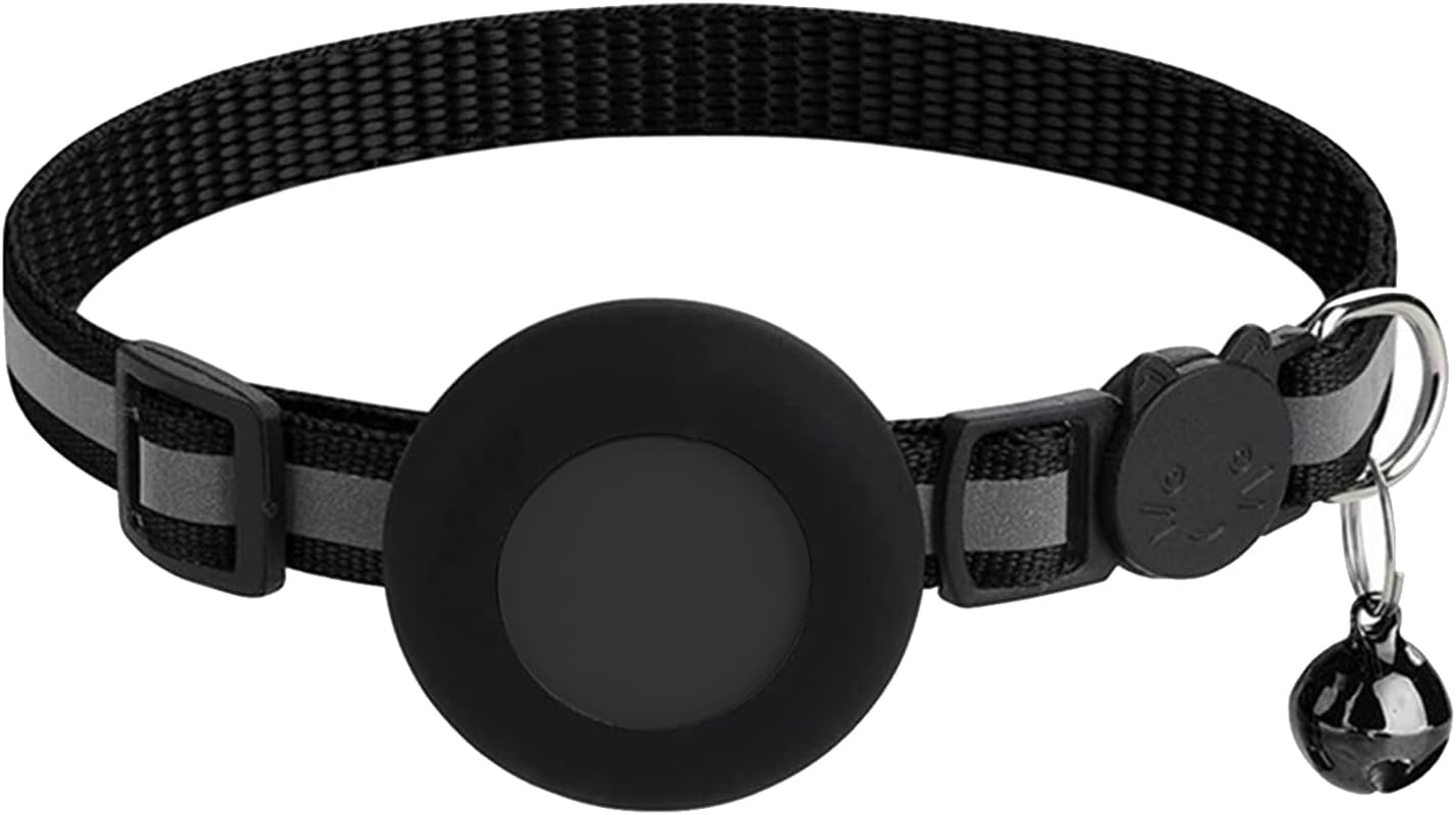 GPS Luminous Reflective Pet Cat Collar - Safety Buckle Collar anti Choke Comfortable and Secure Collar with Bell Anti-Lost Nylon Adjustable Size image number 5