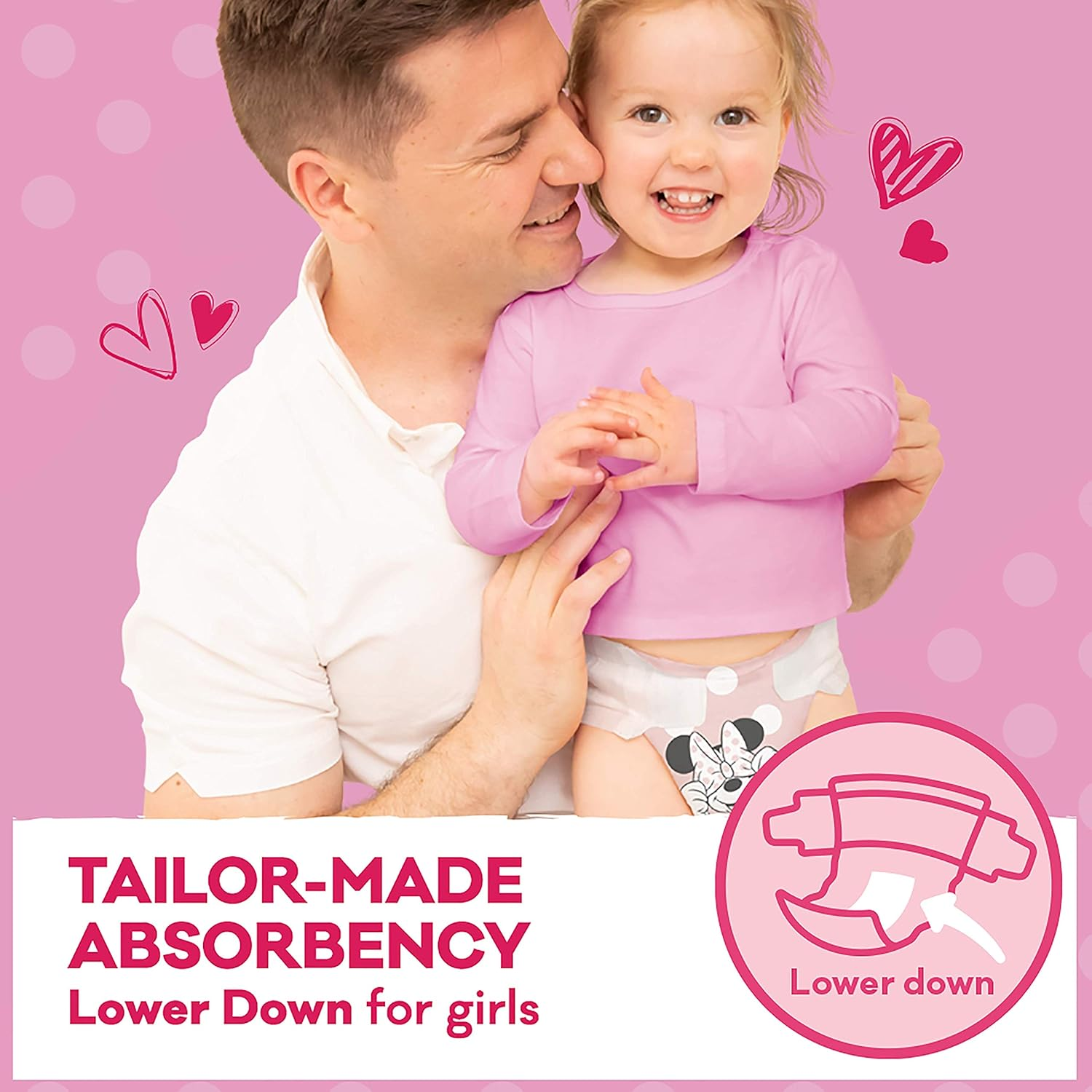 Huggies Ultra Dry Nappies Girl Size 3 (6-11Kg) 1 Month Supply 176 Count image number 3