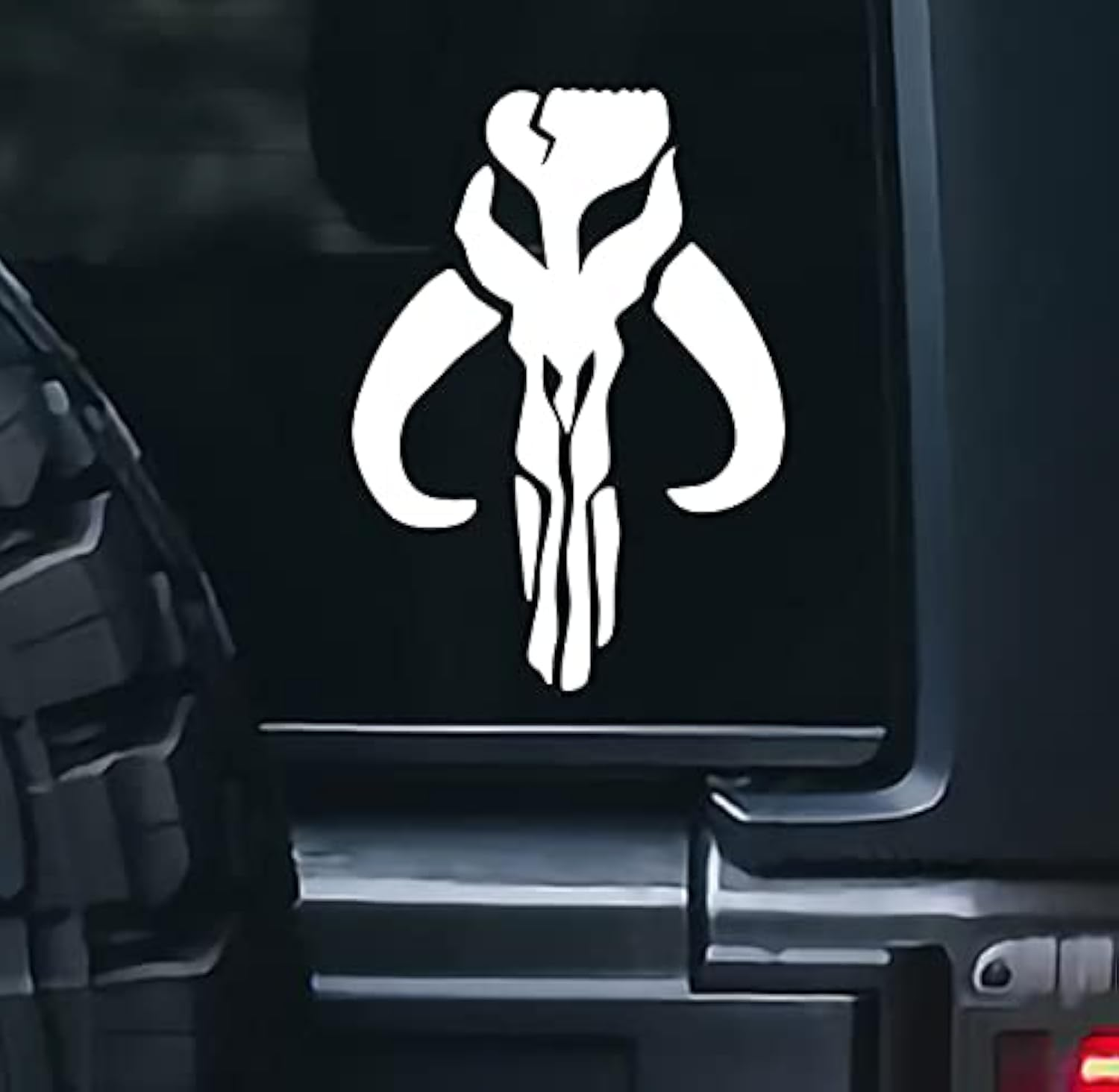 Bounty Hunter Mandalorian Stickers&ndash;Vinyl Decal for Car & Van &ndash; Indoor & Outdoor Use for Long Lasting &ndash; Waterproof Stickers for Waterbottle &ndash; Removable Sticker for Mirror&ndash; VC 371