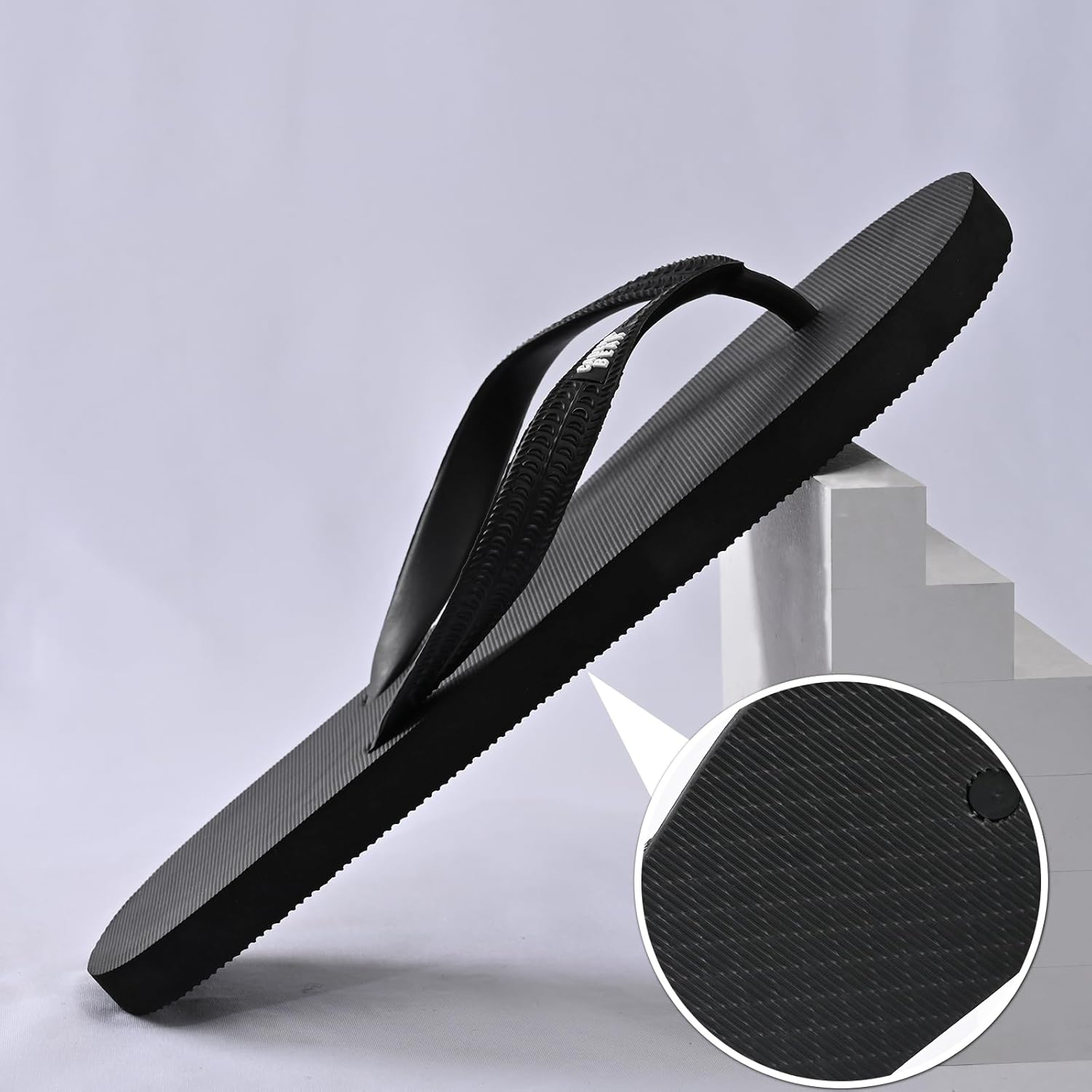 Slunza Sfn Men&rsquo;S Slim Flip Flops &ndash; Lightweight Rubber Thong Sandals, Breathable Non-Slip Beach & Shower Slippers, Casual Summer Outdoor Footwear