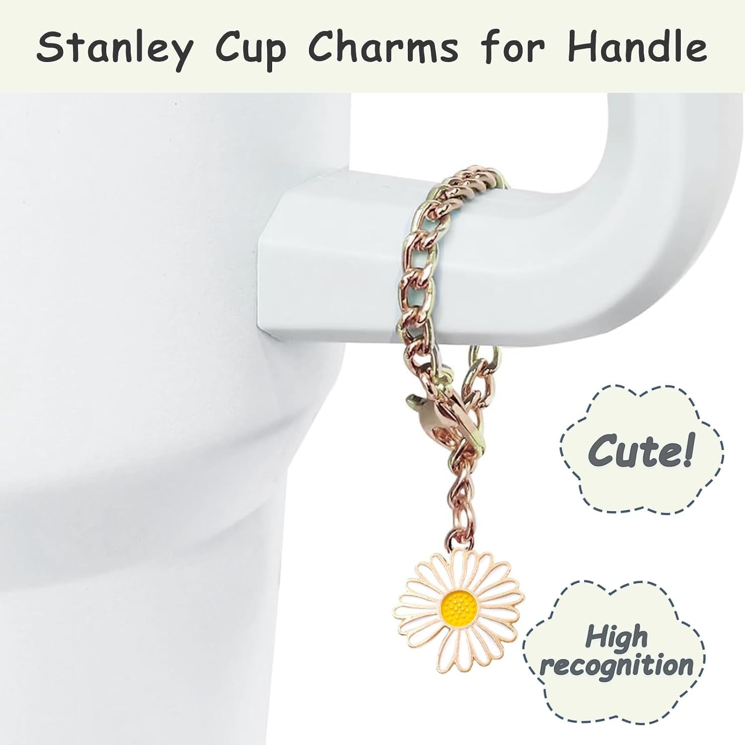 XIANGYUAN Stanley Cup Accessories Set,Including 2 Pcs 0.4In Straw Cover, 1 Silicone Spill-Proof Stopper Set of 3, 1 Cute Flower Handle Charm, 1 Silicone Boot Fits Stanley 40&30 Oz Tumbler image number 2