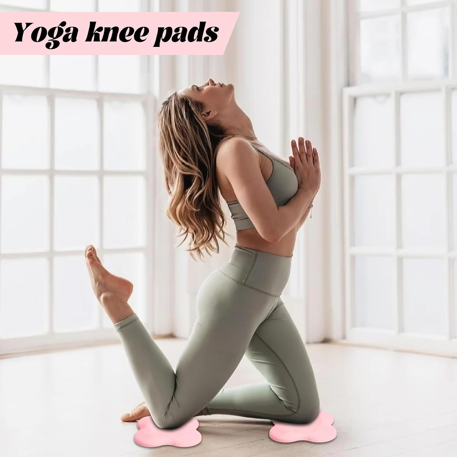 2 Packs Yoga Knee Pad Cushion Extra Thick for Knees Elbows Wrist Hands Head Foam Pilates Kneeling Pad Yoga Knee Cushion Thick Exercise Pads for Knees Elbows Wrist Hands Head Foam Pilates image number 6