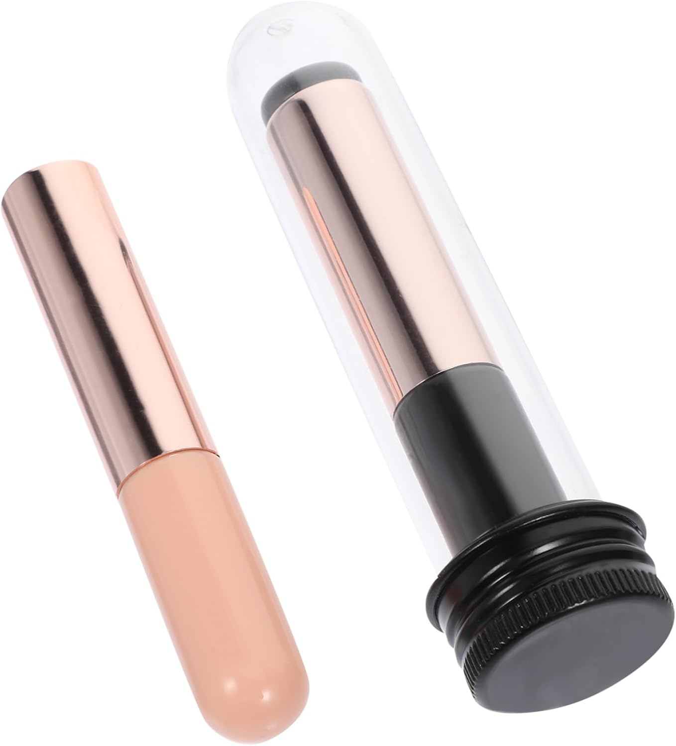 CANIGHT 2Pcs Gradient Glue Tool Sponge Nail Art Brush Professional Nail Powder Applicator Soft Silicone Brush for Manicure