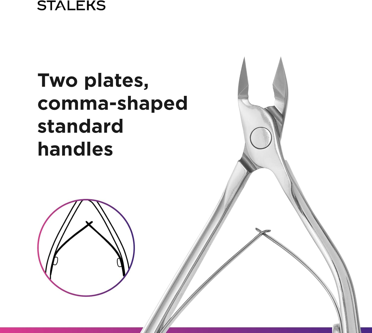 Staleks Pro Expert 100 Full Jaw 7 Mm Blade Professional Cuticle Nippers - Pack of 1 - Model NE-100/7 image number 4