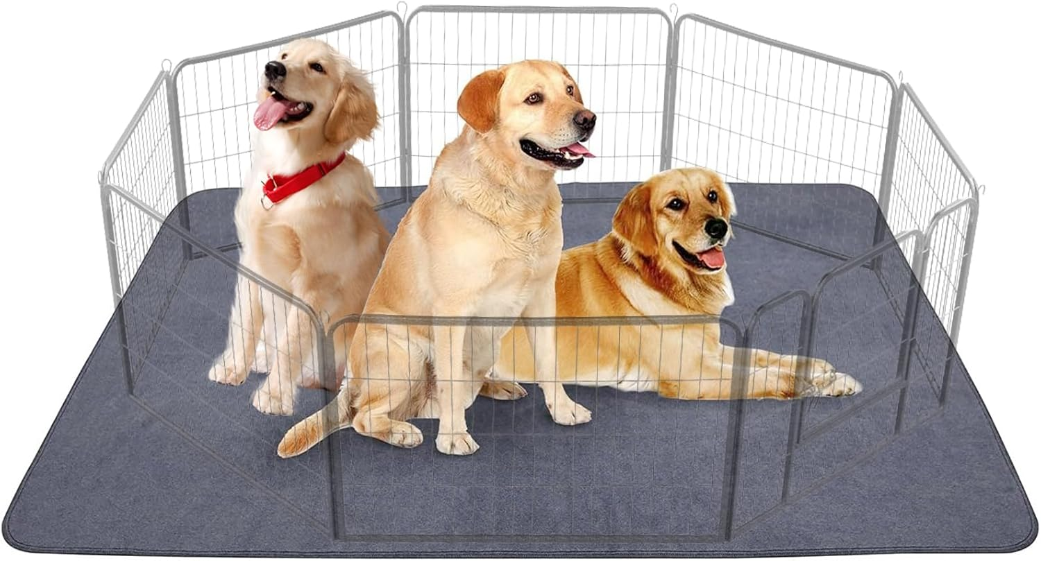 Non-Slip Dog Pads Extra Large 72" X 72", Washable Puppy Pee Pads, Reusable Dog Training Mat for Dogs with Non-Slip Bottom, Waterproof​ Absorbent Pet Blanket for Car, Crate, Playpens, Beds(183*183Cm) image number 1