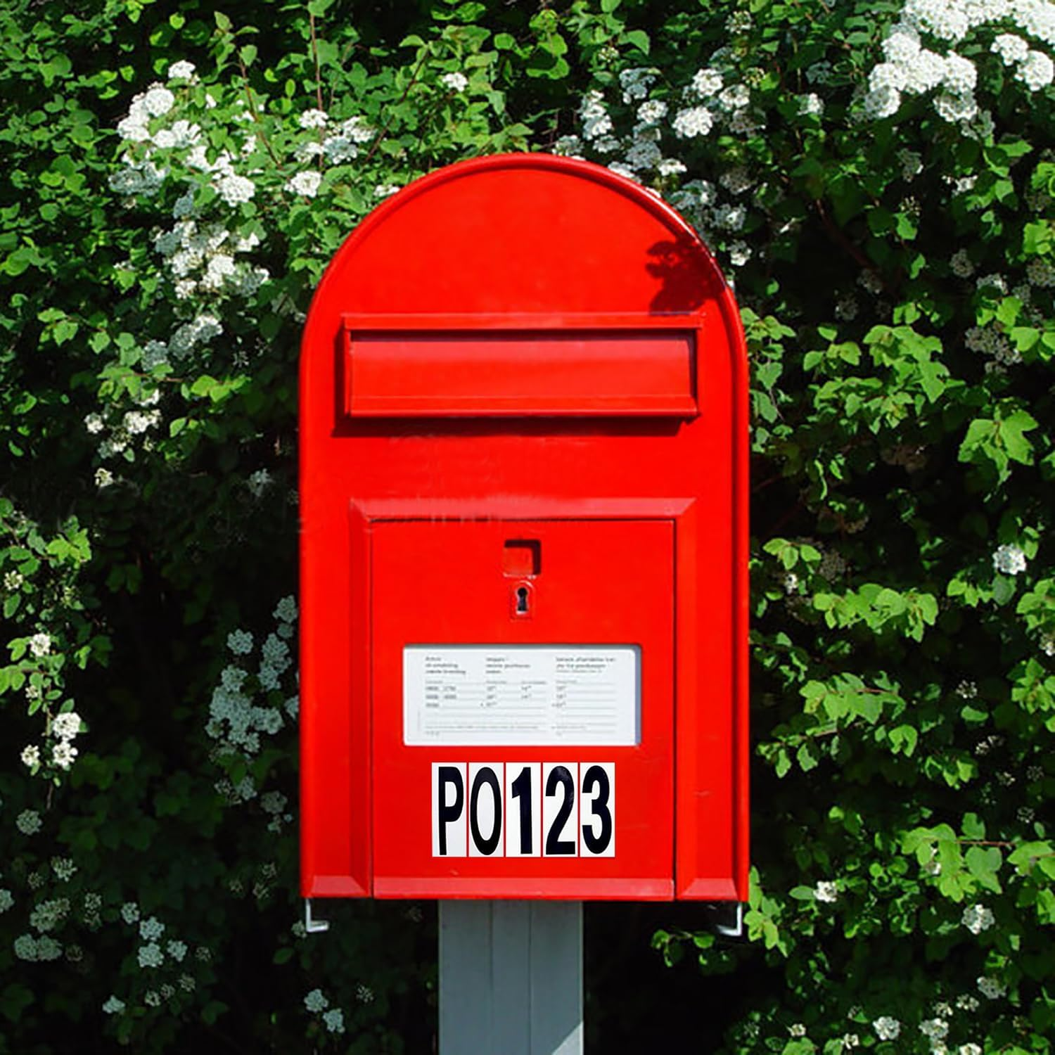 10 Sheet 3 Inch Mailbox Numbers and Letters Cut Classic Style Self-Adhesive Vinyl Waterproof Stickers Letter Decals Sticky for outside Signs, Window, Door, Car, Truck, Home, House Address (Black)