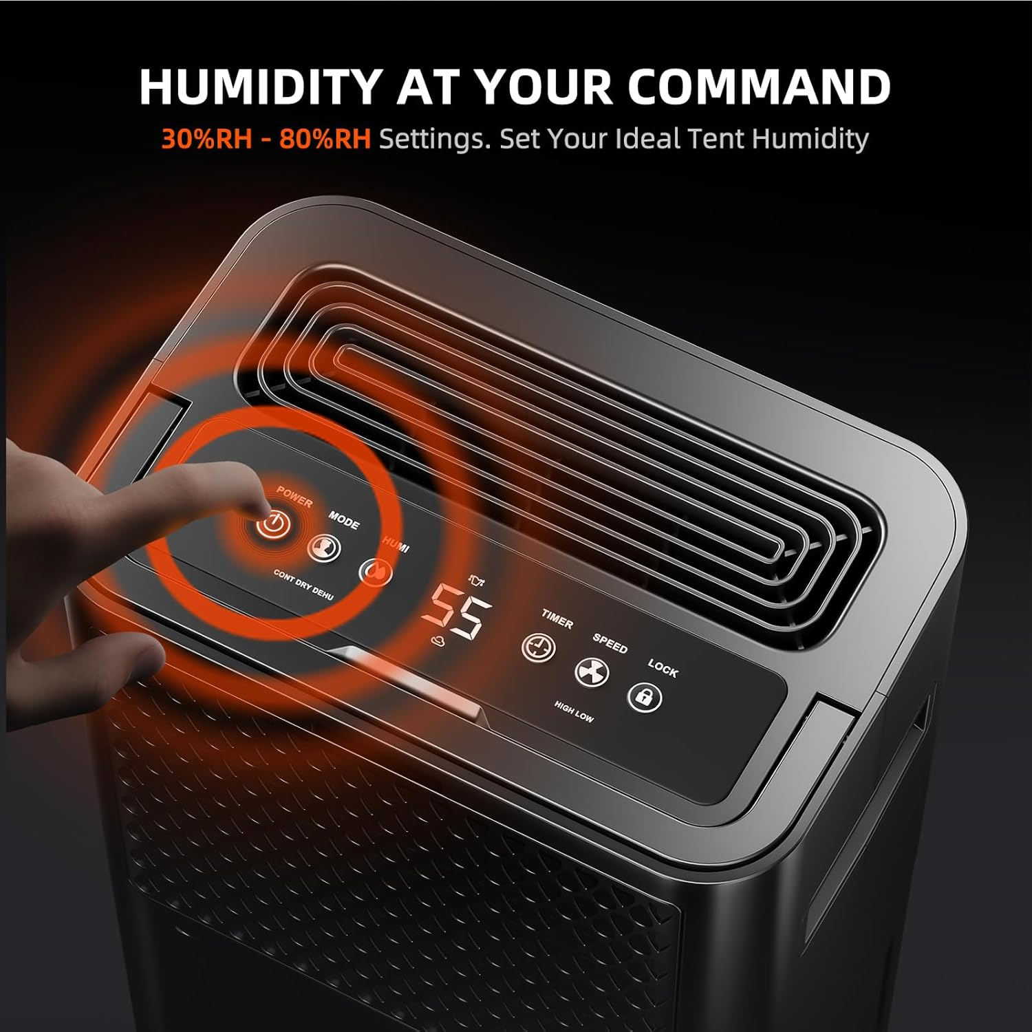 SPIDER FARMER Grow Tent Dehumidifier with Pump and Humidity Control, Ultra-Quiet Auto Dehumidifier Equipped with Smart Control, Led Digital Display, 24-Hour Timer for Grow Tent, Grow Space image number 5