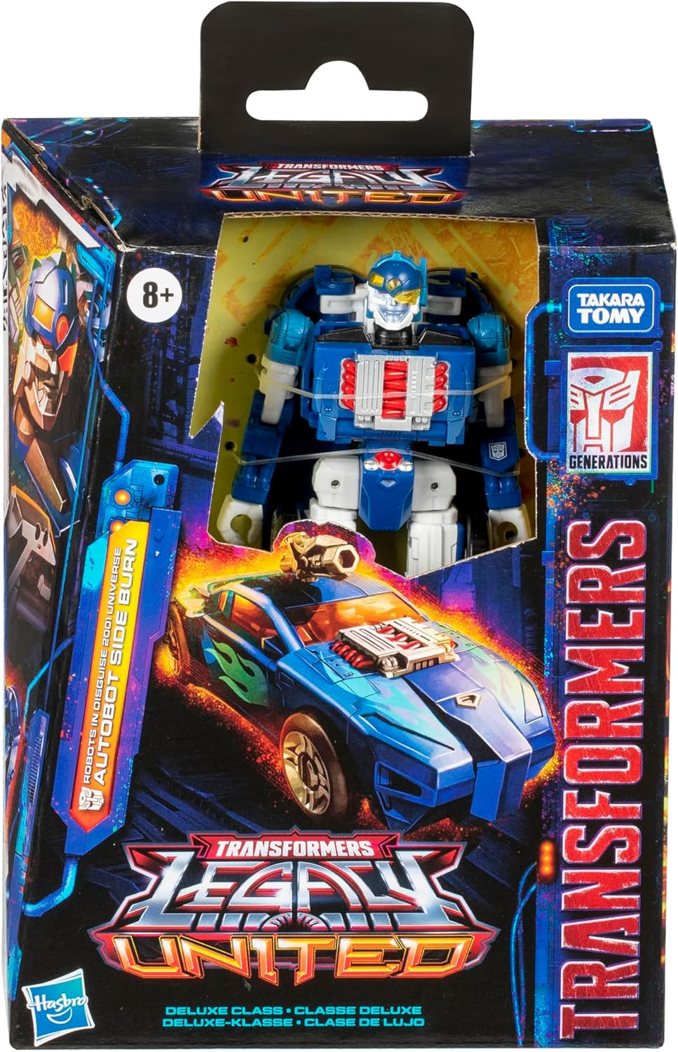 Transformers Legacy United Deluxe Class Robots in Disguise 2001 Universe Autobot Side Burn, 5.5-Inch Converting Action Figure, 8+ image number 6