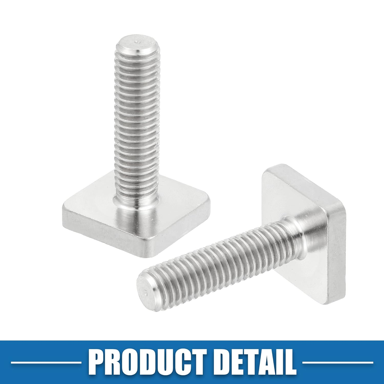 X AUTOHAUX Car Roof Rack T Shaped Slot Bolt M8 W/Nuts Washer T Shaped Track Bolts Roof Rack Cargo Carrier Bolt Accessories Stainless Steel (Pack of 6) image number 6