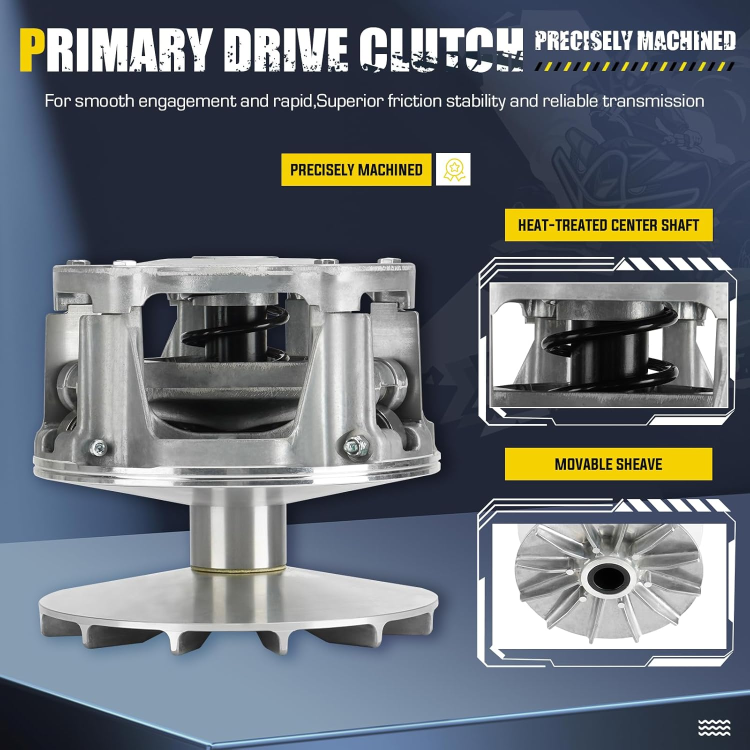 Primary Drive Clutch with Weights and Springs for Polaris Ranger 570 2014-2019, RZR 570 2012-2019 NON-EBS, Replace for 1323255 image number 3