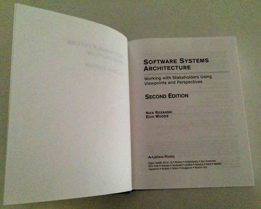 Software Systems Architecture: Working with Stakeholders Using Viewpoints and Perspectives image number 3