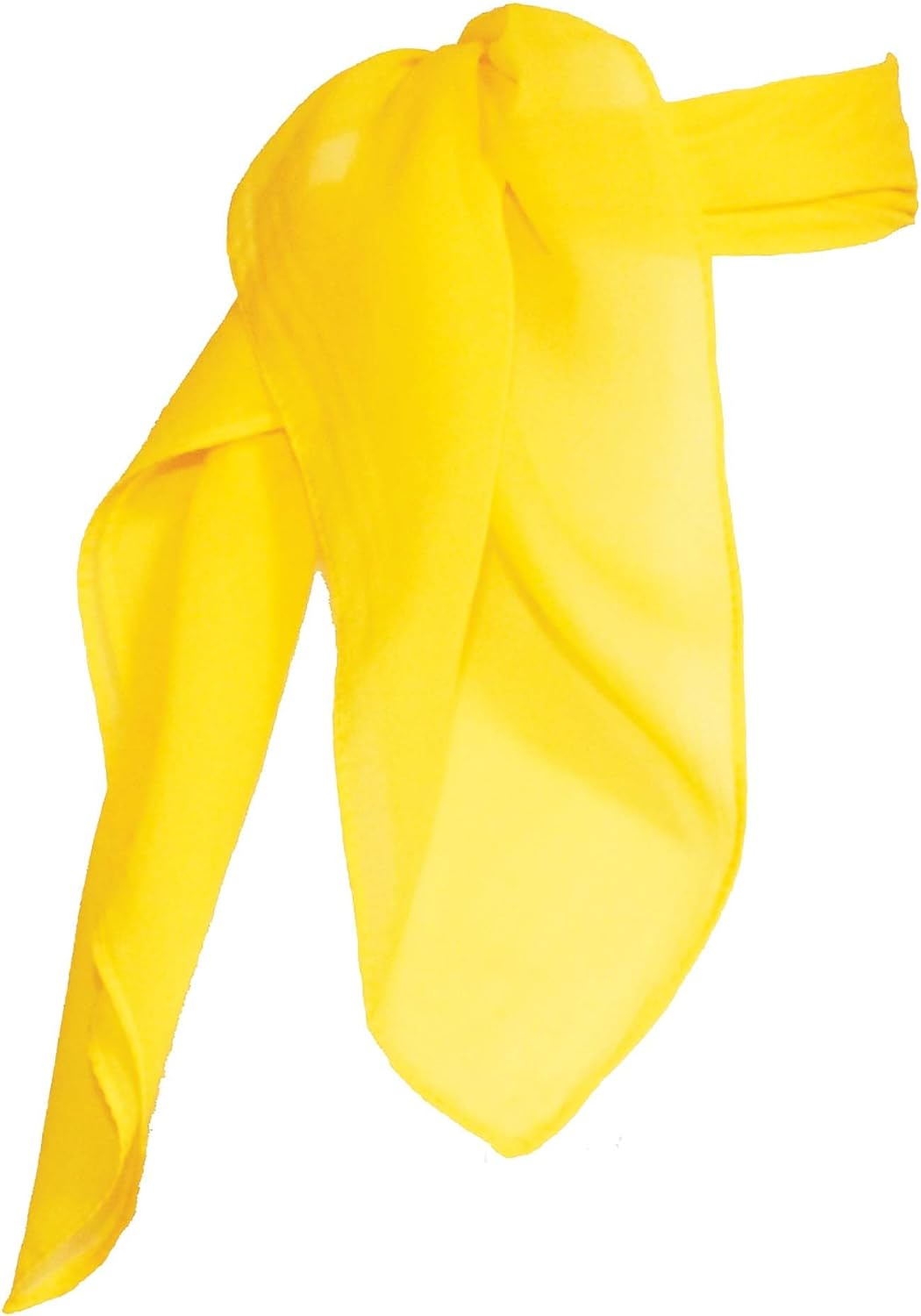 1950S Chiffon Scarf, Vintage Ascot, Retro Hair Tie for Women and Children