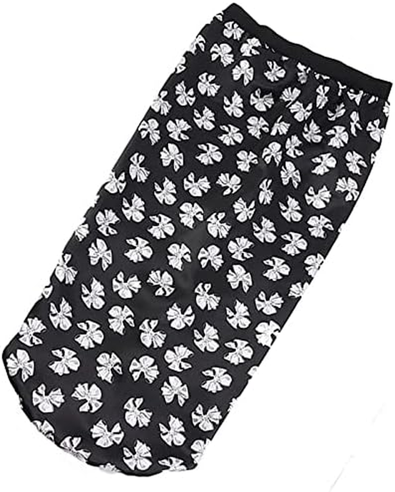 COSYOO Hair Braid Bonnet Satin Wide Classic Decorative Extra Long Printed Silk Soft Elastic Hair Bonnet for Women Printed Patterned Cover Lightweight image number 3