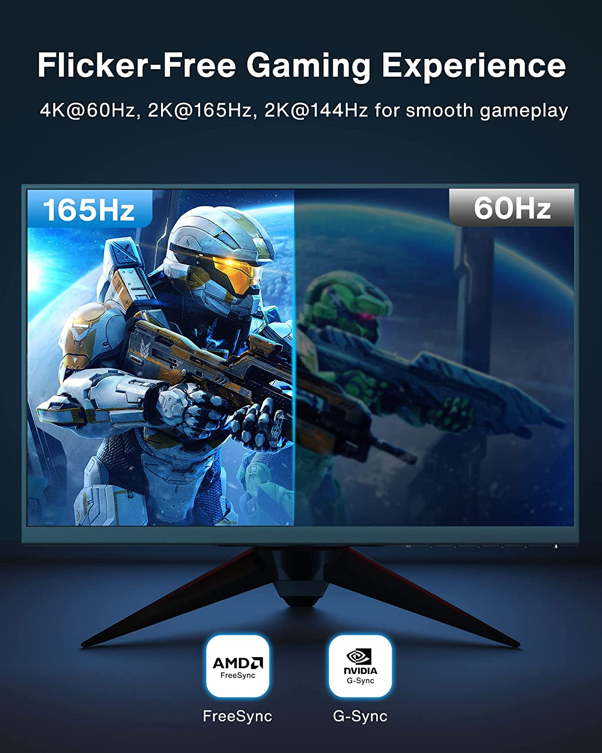 Ivanky Displayport Cable 6.6Ft DP Cable Nylon Braided [2K@165Hz, 2K@144Hz, 4K@60Hz] Display Port Cable High Speed Displayport to Displayport Cable Compatible PC, Laptop, TV - Slim Aluminum Shell, Grey image number 3