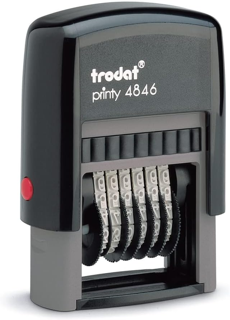 Trodat Printy 4846 Numberers 6 Band Stamp, 4 Mm Number Size image number 5
