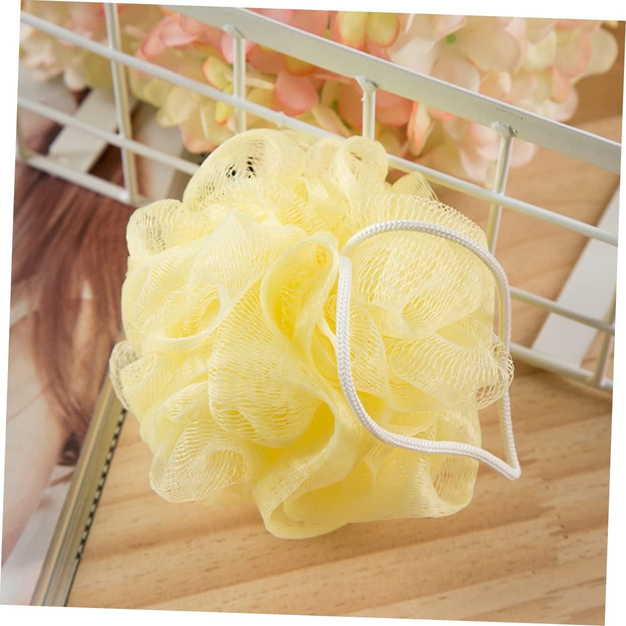 NULYLU 16Pcs Shower Sponges Soft Mesh Body Scrubber for Gentle Exfoliation for Bathroom Use Mixed Colors image number 3