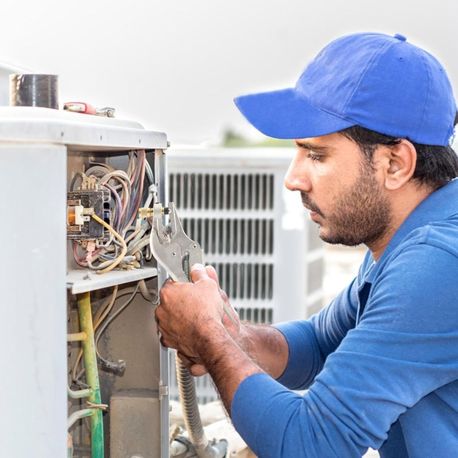 Refrigerant Recovery Tool, Refrigeration Tube Locking Plier, Air Conditioner Welding Tool, Locking Pliers for Refrigeration, Pinch-Off Lock Tool, HVAC Repair Tools, Refrigerant Pliers, image number 3