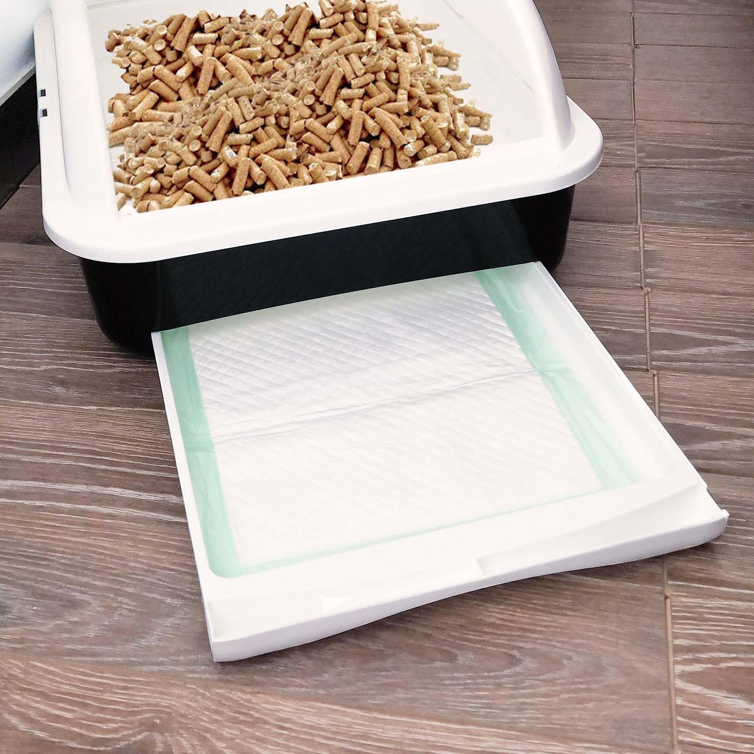 Petfamily Cat Litter Box Pads-Generic Refill for Tidy Cats Breeze Litter System,Litter Box Pads 16.9&rdquo; X 11.4&rdquo;-40 Count image number 6