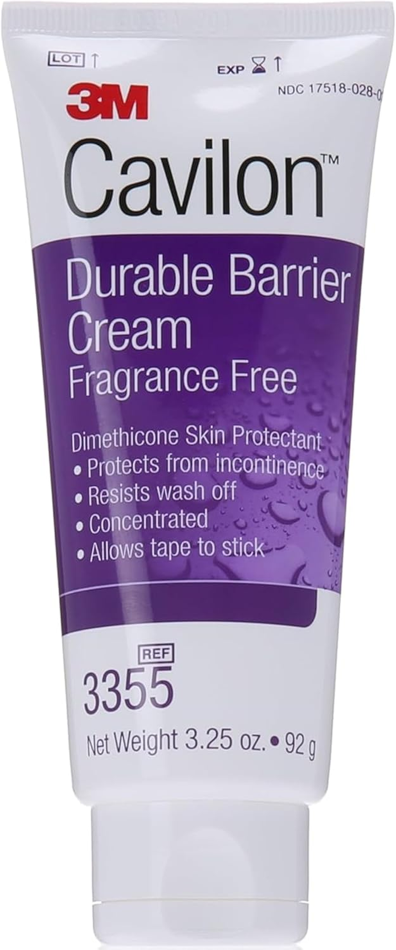 3M Cavilon Durable Barrier Cream Fragrance Free 100Ml (92G) Tube (Pack of 2)