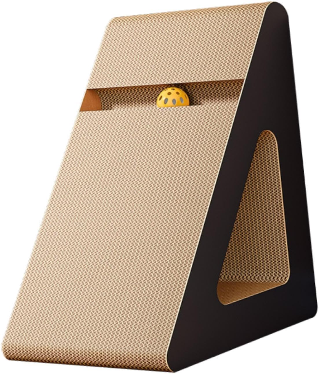 Yuksok Cat Scratcher Board Sofa Protection Training Corrugated Paper Triangle Pet Toy Grind Claws Scratching Pad Claw Scratching Toy, M image number 4