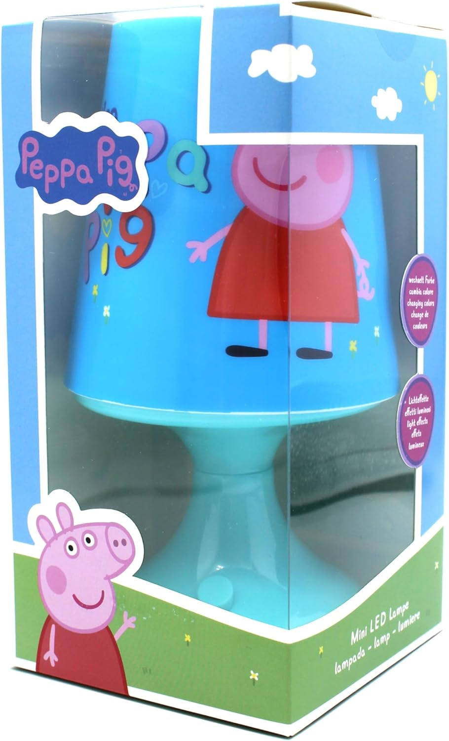 Joytoy Peppa Pig LED Mini Lampshade in Gift Box 10 X 10 X 19 Cm image number 1