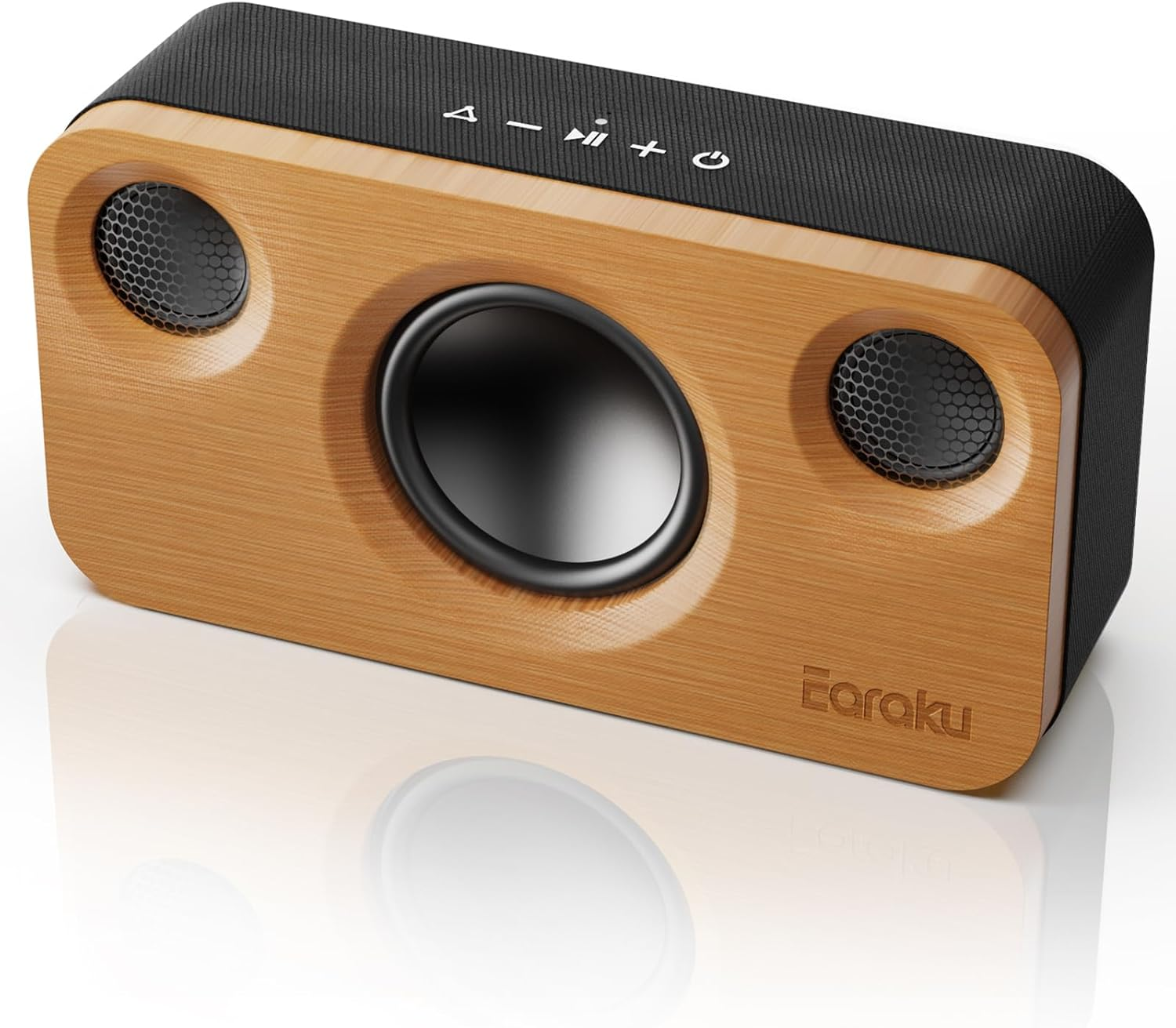 Earaku Bluetooth Speaker, Natural Bamboo, Improved Sound Quality, 30 W, Powerful Output, Handmade Design, Wireless Speaker, TWS Function, DSP, Connects up to 100 Devices Simultaneously, Deep Bass, image number 1