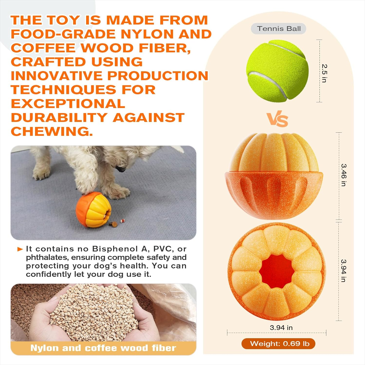 KADTC 3-In-1 Durable Dog Frostlick Toy, U.S. Brand & Design,Long-Lasting,Large Capacity Fillable Treat Ball, Freeze-And-Play Lick Cup & Food Dispenser, Indestructible Dog Chew Toys - Boredom Buster image number 3