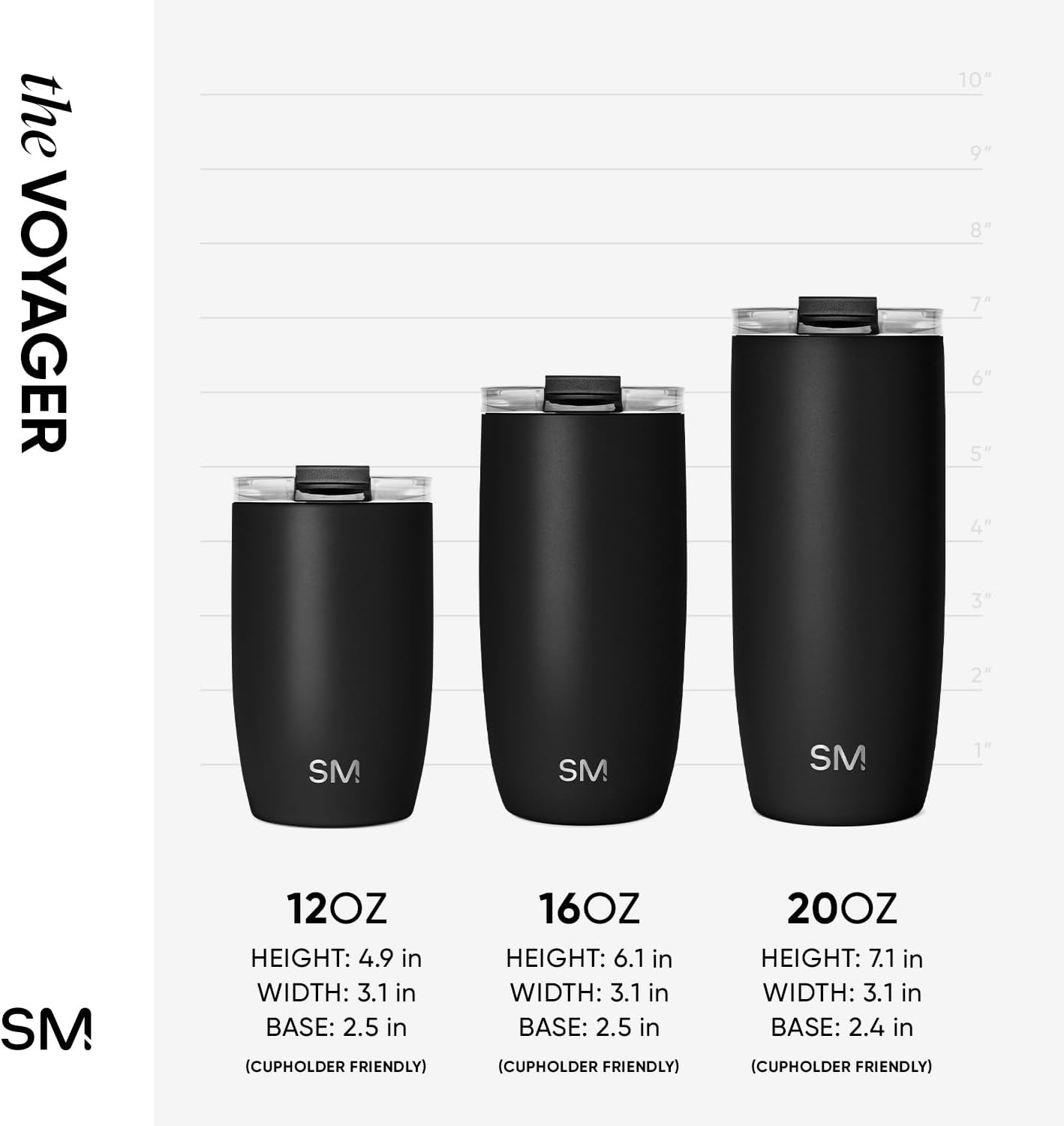 Simple Modern Travel Coffee Mug Tumbler with Flip Lid | Reusable Insulated Stainless Steel Cold Brew Iced Coffee Cup | Gifts for Women Men Him Her | Voyager Collection | 16Oz | Almond Birch image number 6