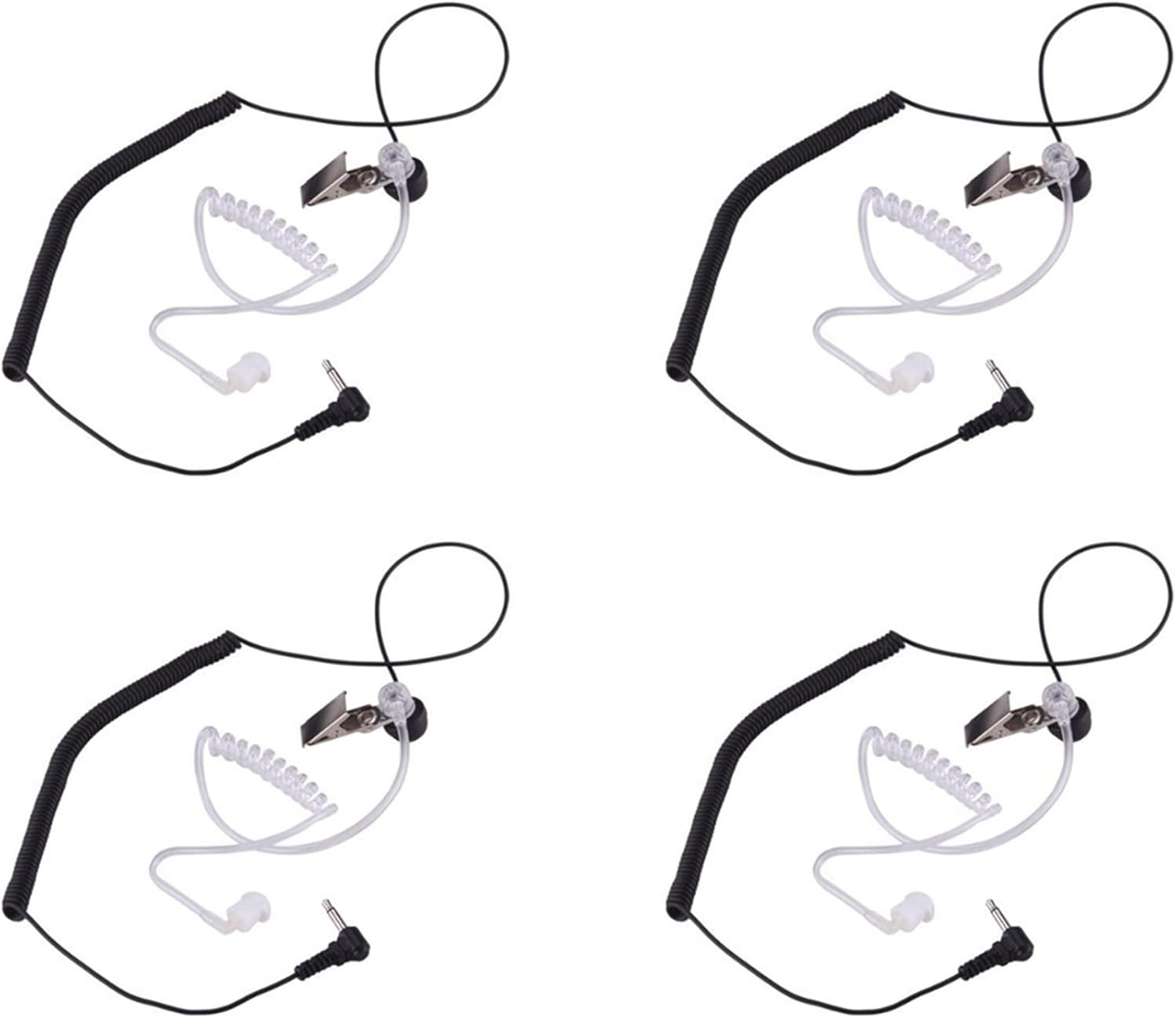 ISTOVO 4 Pcs 3.5Mm Listen Only Acoustic Tube Earpiece for APX6000 APX7000 APX4000 Headset Earphone image number 4